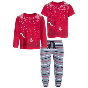 NWT. FIRST IMPRESSIONS Baby Boys 3-Pc Holiday Set. Size 3-6 Mo